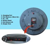 Horloge murale caméra espion analogique avec WiFi / P2P (Android ou iOS) - Résolution FULL HD