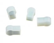 Tapa final impermeable de silicona transparente para tiras de neón