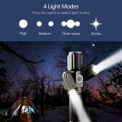LED baterka na svietenie 20W (2000 Lumenov) + 2 bočné svetlá + 4 módy svietenia