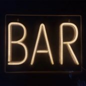 Sinalização de parede de néon LED para propaganda - BAR