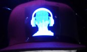 כובע מסיבה עם LED - אוזניות DJ