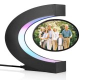 Moldura flutuante para fotos - molduras de vidro flutuantes magnéticas com iluminação de cores RGB