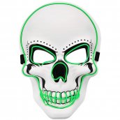 Máscara LED SKULL - verde