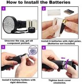 UV baterka světlo - silná ultrafialová detekční baterka s UV světlem s až 100x LED výkonem