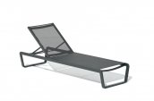 Aluminum garden sun lounger - aluminum sunbed (adjustable)
