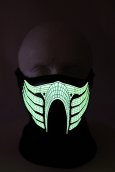 Maschera rave LED per il suono del partito sensibile - Scorpion