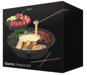 Service à fondue - appareil à fondue électrique kit 260 ml (fromage/chocolat)
