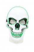 Máscara LED SKULL - verde