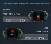 Car on board computer HUD display 3,5" - Multifunctional sports Accelerometer Display