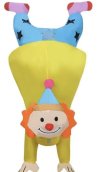 Felfújható jelmez - Jester (Clown) kabalabohóc legyezővel