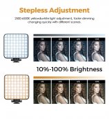 LED-studiovalo valokuvaukseen - puhelimeen ja kameraan 2500K - 6500K (lämmin ja kylmä valkoinen)