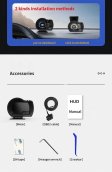 HUD displays for car (OBD + GPS) - Accelerometer 9 types of different display