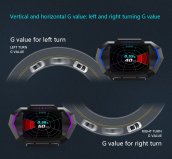 Car on board computer HUD display 3,5" - Multifunctional sports Accelerometer Display