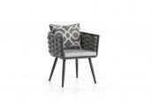 Garden furniture - Luxury dining table for the terrace or garden with chairs for 8 people