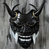 Máscara de Assassino do Japão - para crianças e adultos no Halloween ou carnaval