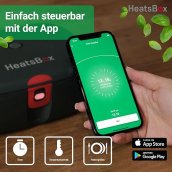 Elektrische thermische lunchbox - draagbare verwarmde box op batterijen (mobiele app) - HeatsBox GO