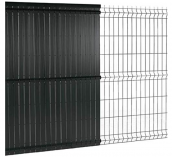 PVC fence fillers - plastic slats vertical for 3D fences and panels width 49mm - Anthracite Gray