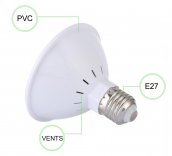 Lampa na rastliny 80W (2x 40W) 2 hlavy husí krk  so 400x LED diodami