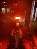 Rear light for a bicycle with turn signals wirelessly with 32 LEDs + sound effect 120 dB
