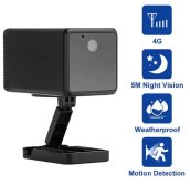 Mini camera 4g na may FULL HD + IR LED + magnetic holder na may IP68 waterproof coverage