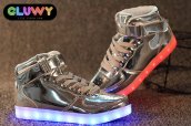 Világítás Sneakers - Ezüst