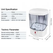 Dispensador automático de jabón en la pared 600ml