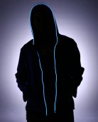 Moletom LED com fones de ouvido - Azul
