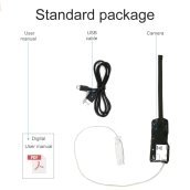 Fotocamera stenopeica mini WiFi P2P Full HD da 8 mm: messa a fuoco sul testo