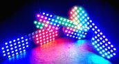 RGB LED партийные очки с различными анимации