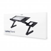 Support pour ordinateur portable avec plateforme pour souris de METAL + PIEDS AJUSTABLES
