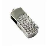 USB κλειδί 32GB flash disk - ασημένιο κόσμημα με πέτρες