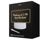 Tablero de escritura de mensajes LED con retroiluminación: cree texto personalizado con bolígrafo