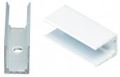 3 cm - Trilho-guia de montagem de alumínio para faixas de luz LED
