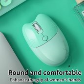 ワイヤレスマウスとキーボードセット Wifi - スタイリッシュなデザイン グリーン色