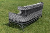 Luxury garden seating - Outdoor sofa set for 5 people + coffee table + side table - Roxana
