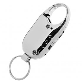 Ang tagatala ng boses ay nakatago sa isang keyring na may 16GB memorya + pag-activate ng boses