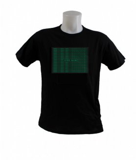 MATRIX LED equalizer shining T-shirt