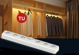 Luce con sensore 19cm - alimentata da 3 batterie AAA da 1,5 V + accensione automatica