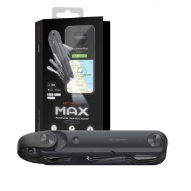 KeySmart MAX 钥匙管理器，用于 14 把钥匙 - 带 GPS 定位器和 LED 灯