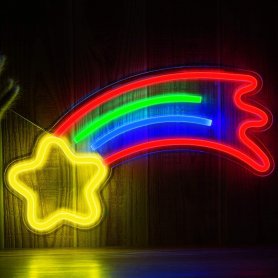 Neonski zidni natpis - LED reklamni banner - COMET