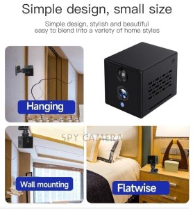 Kamera mata-mata WiFi 24/7 + FULL HD + sudut 140° + 4x IR LED + deteksi gerakan PIR
