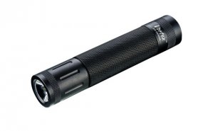 LED-lommelygte kraftfuld vandtæt 240 lumen med alarm