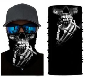 Selendang pelindung (bandana) - SKULL dengan rokok