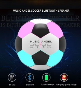 Mini reproduktor k mobilu bluetooth - fotbalový míč 2x3W