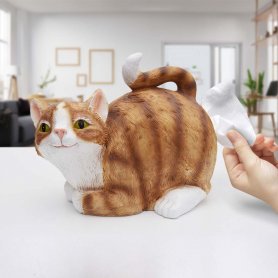 Cat tissue holder - (napkin resin holder)