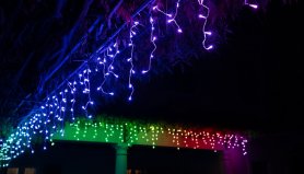 Inteligentny łańcuch świetlny LED 5m - Twinkly Icicle - 190 szt. RGB + W + BT + Wi-Fi