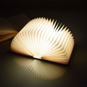 Libro luminoso a LED - luce pieghevole a forma di libro