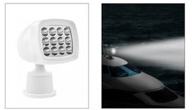 Lampe de bateau - Réflecteur de patrouille LED extra puissant pour les bateaux avec éclairage jusqu'à 200 m