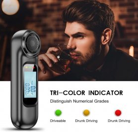 Breathalyzer - Pengukur tes napas alkohol mini (hasil cepat dan akurat)