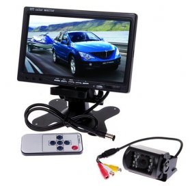 Wifi Reversing Camera with 15 IR LED LCD Monitor + 7"